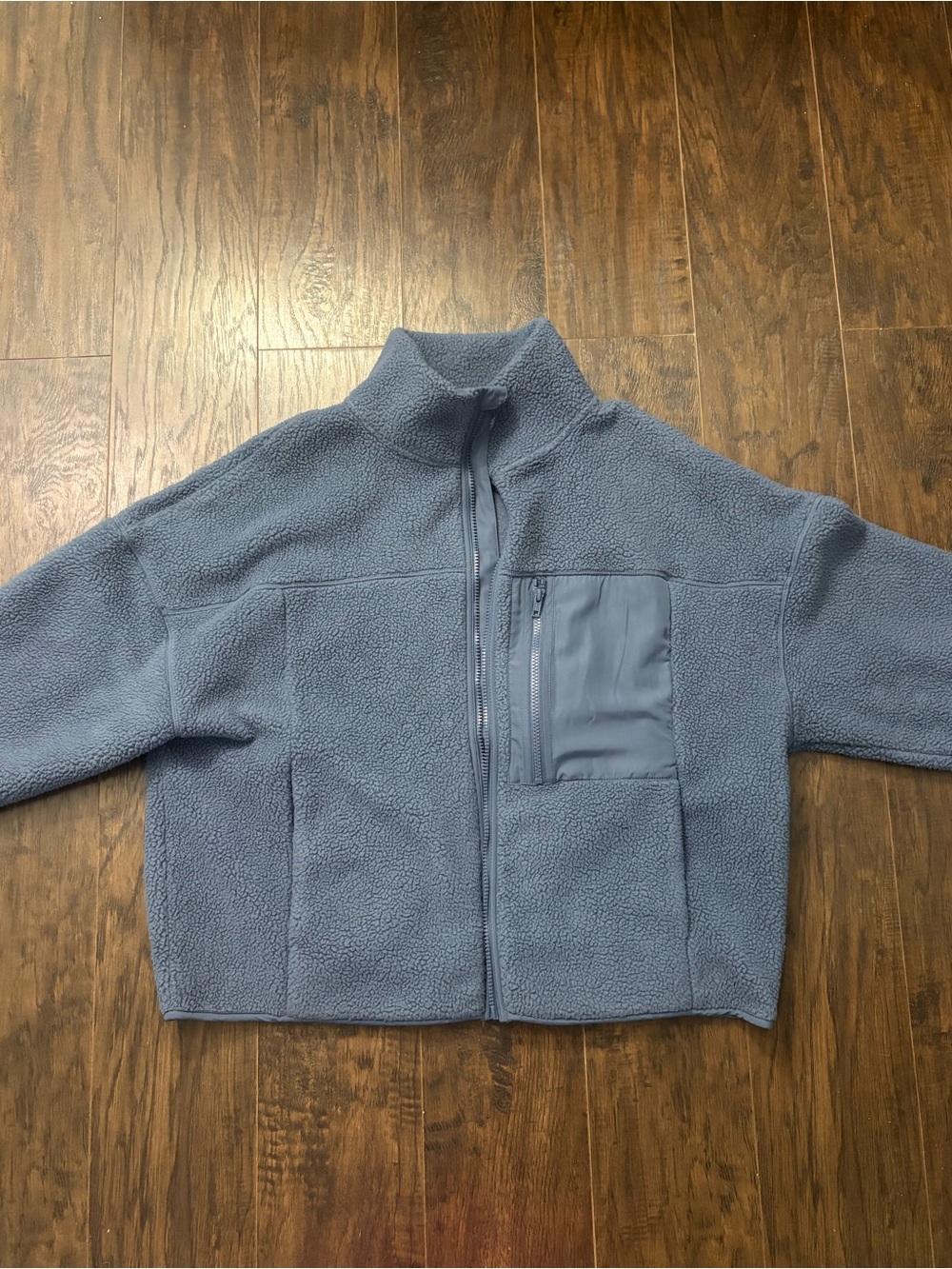 SO Men's Dark Navy Sherpa Fleece Zip Jacket